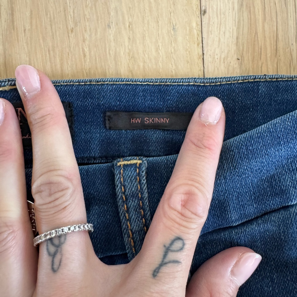 7 For All Mankind Jen7 HW Skinny Jeans Size 6 - Picture 7 of 8